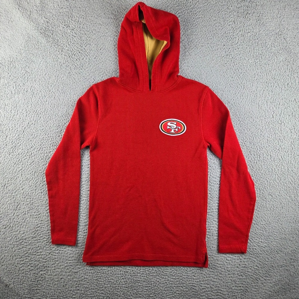 NFL x Darius Rucker San Francisco SF 49ers Waffle Knit Pullover Hoodie Small Red